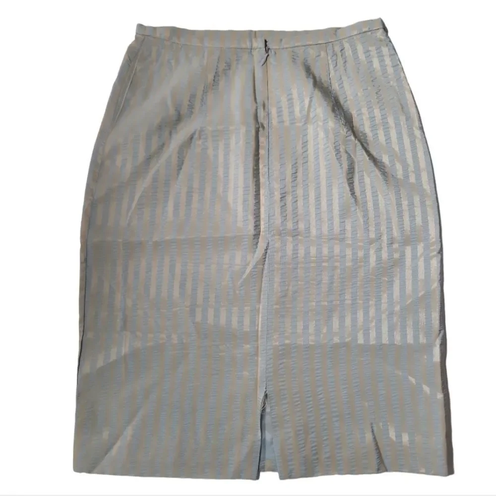 KAY UNGER Vintage Mint‎ Green/Cream Adorable Blazer and Skirt Set Size 2
